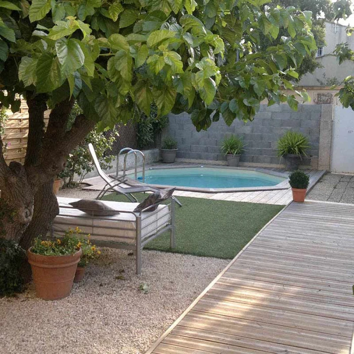 Piscine En Bois Octogonale Ubbink Océa 4,30 X 1,20 M - Liner Beige – Image 2