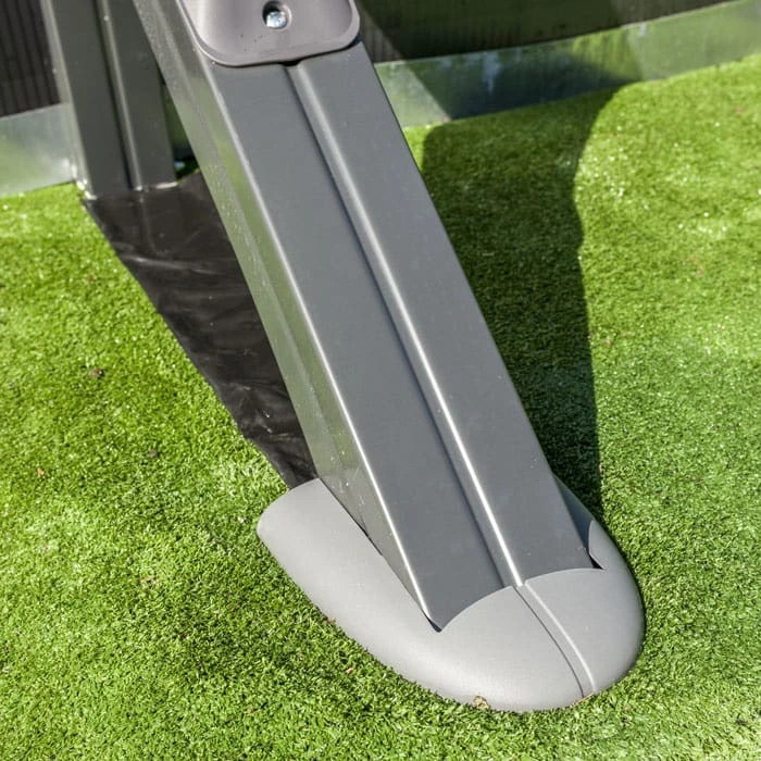 GRE Piscine Ovale Acier Gré Gris Anthracite - 7,30 X 3,75 X 1,20 M – Image 4