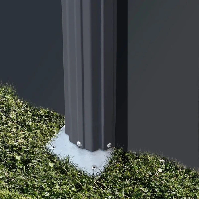 GRE Piscine Ovale Acier Gré Gris Anthracite - 7,30 X 3,75 X 1,20 M – Image 5