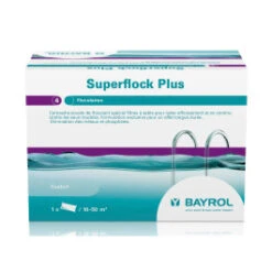 Bayrol Superflock Plus - Floculant Spécial Filtre à Sable 8 Cartouches Souples 1kg